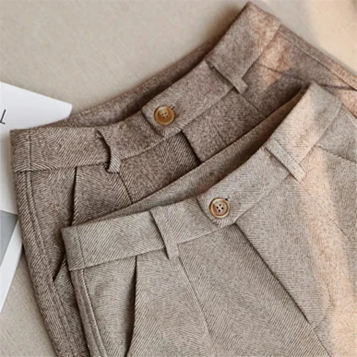 MEIKE – Elegant Suit Trousers Made from Pure Wool