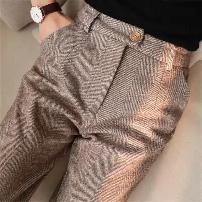 MEIKE – Elegant Suit Trousers Made from Pure Wool