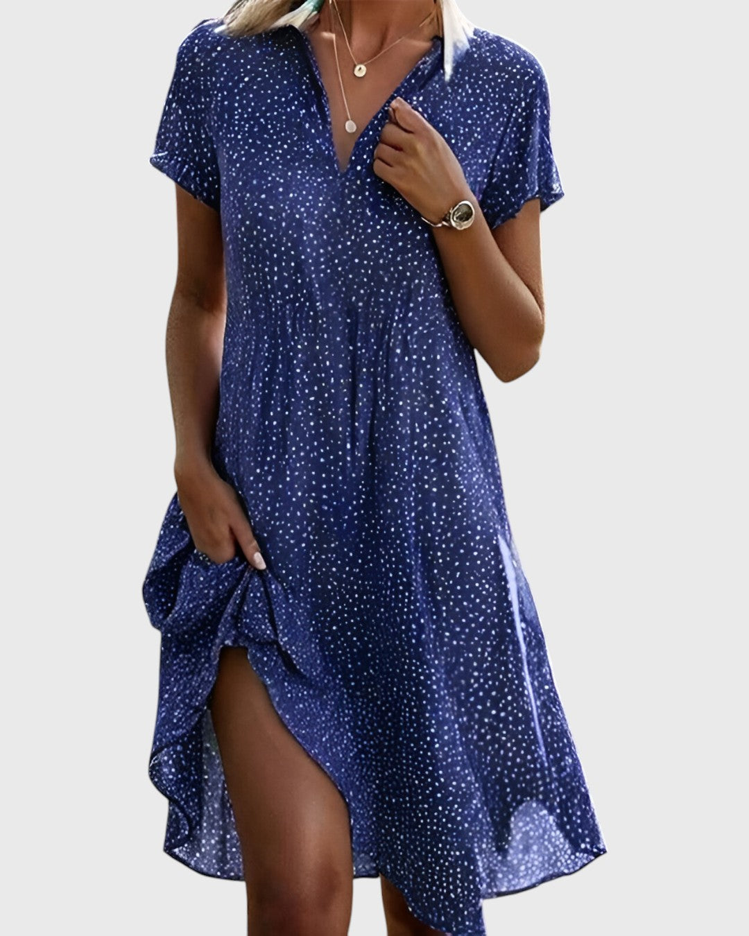 Juliette | Polka Dot Midi Dress