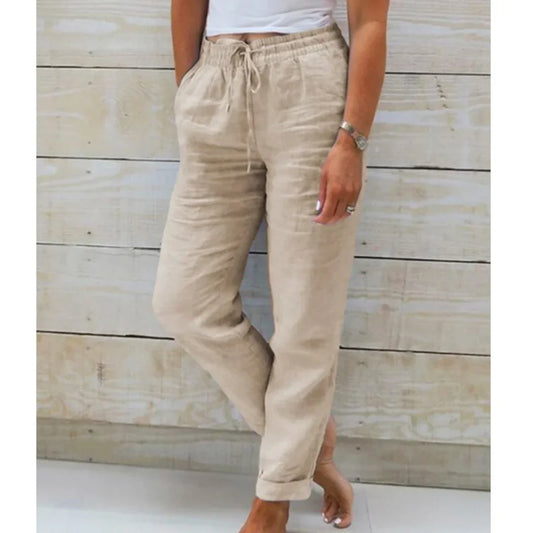 Francesca™ – Premium breathable stretch linen trousers.